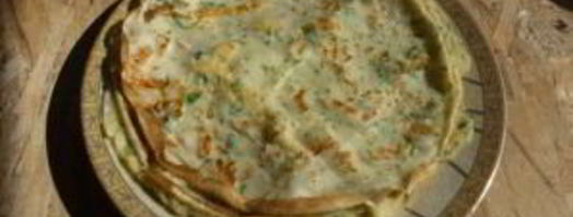 сырные блины с зеленью. Шаг 6