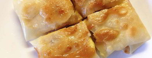 тайские блинчики роти с бананом. Шаг 6