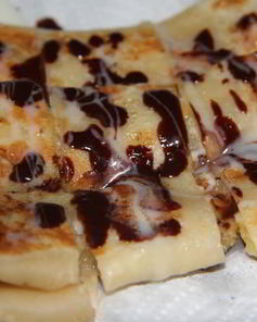 Тайские блинчики с бананом и яйцом