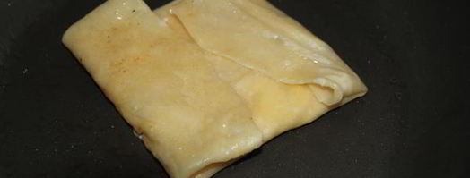 тайские блинчики с бананом и яйцом. Шаг 7