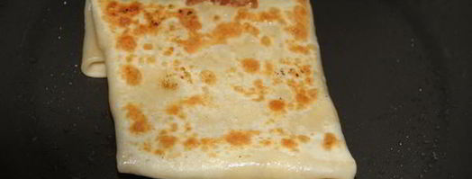 тайские блинчики с бананом и яйцом. Шаг 8