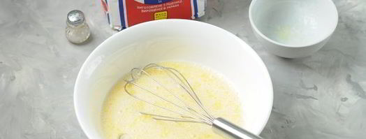 толстые блины на молоке. Шаг 4