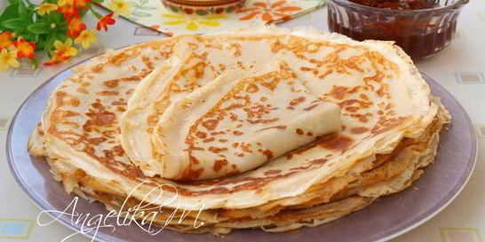 Тонкие блинчики на молоке