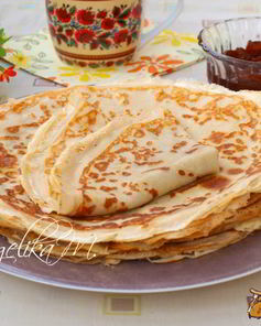 Тонкие блинчики на молоке