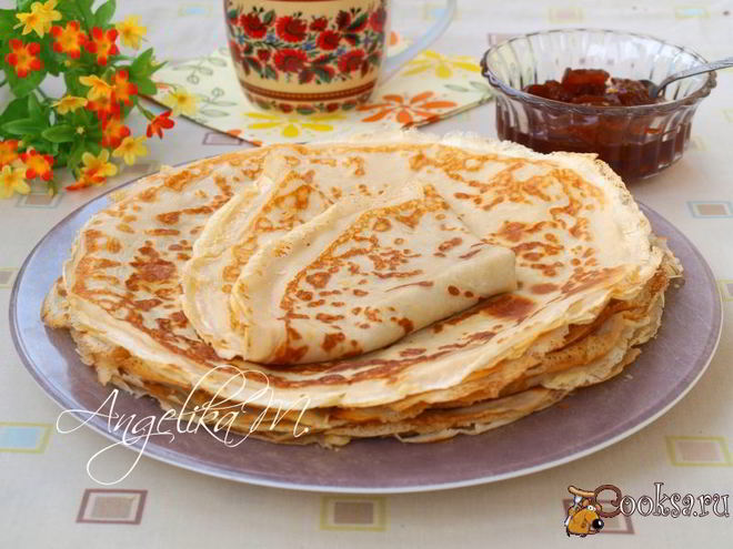 Рецепт тонких блинчиков на молоке