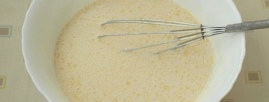 тонкие блинчики на молоке. Шаг 3