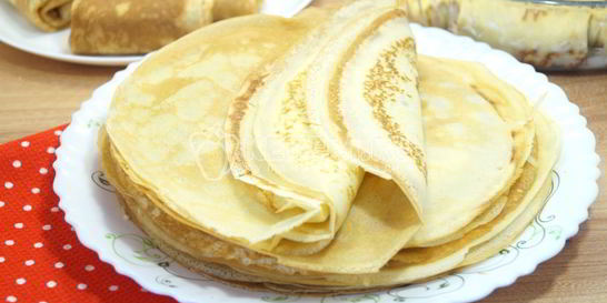 Тонкие блины на молоке