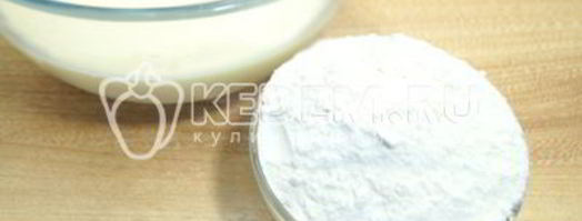 тонкие блины на молоке. Шаг 2