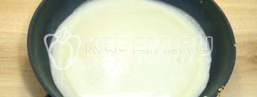 тонкие блины на молоке. Шаг 4