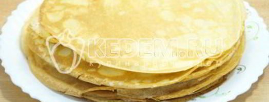 тонкие блины на молоке. Шаг 5