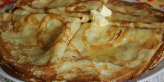 Тонкие сладкие блинчики на молоке