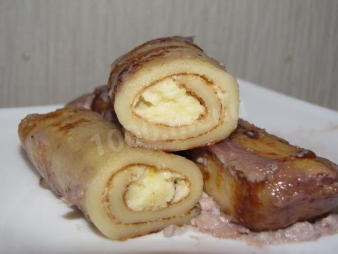 Рецепт творожных блинчиков