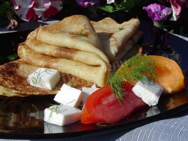 Рецепт вкусных блинов из кабачков