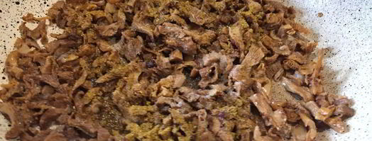 яичный блинчик, фаршированный грибами. Шаг 6