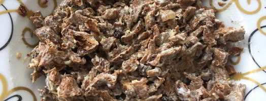 яичный блинчик, фаршированный грибами. Шаг 7