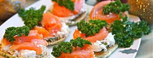 закусочные блинчики с подкопченным лососем. Шаг 9