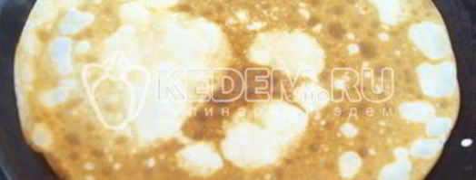 запеченные блины с курицей и грибами. Шаг 5