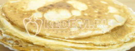 запеченные блины с курицей и грибами. Шаг 6