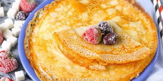 Заварные блины на молоке и на кипятке