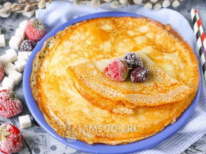 Рецепт заварных блинов на молоке и на кипятке