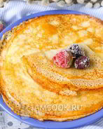 Заварные блины на молоке и на кипятке