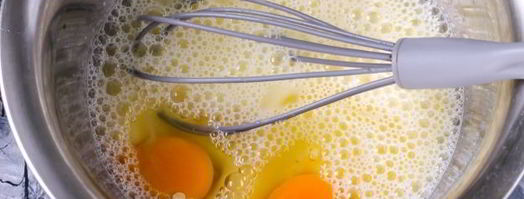 заварные блины на молоке и на кипятке. Шаг 4