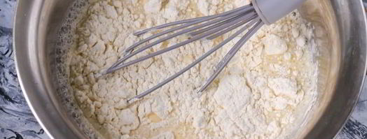 заварные блины на молоке и на кипятке. Шаг 5