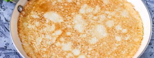 заварные блины на молоке и на кипятке. Шаг 8