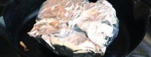 булочка с яйцом и ветчиной на завтрак. Шаг 6