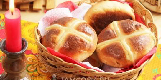 Булочки ароматные HOT CROSS BUNS