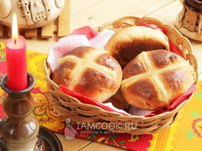 Рецепт булочек ароматных hot cross buns