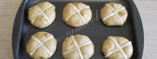 булочки ароматные hot cross buns. Шаг 12
