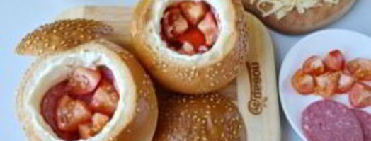 булочки, фаршированные омлетом, на завтрак. Шаг 6