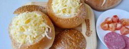 булочки, фаршированные омлетом, на завтрак. Шаг 8