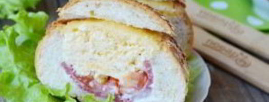 булочки, фаршированные омлетом, на завтрак. Шаг 10