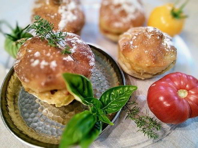 Рецепт булочек, фаршированных рататуем