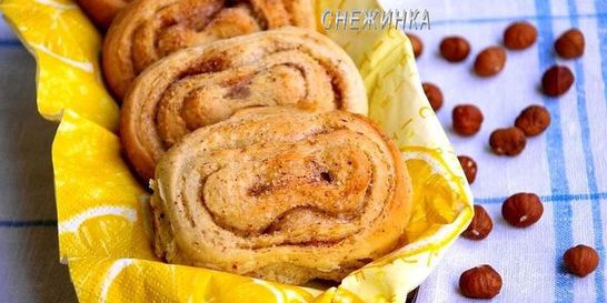 Булочки на фундуке с корицей