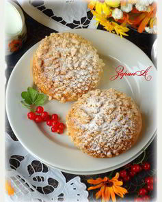 Булочки с кокосом и миндальным штрейзелем