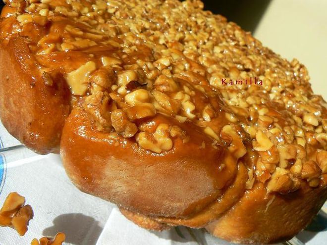 Рецепт булочек с корицей и грецкими орехами