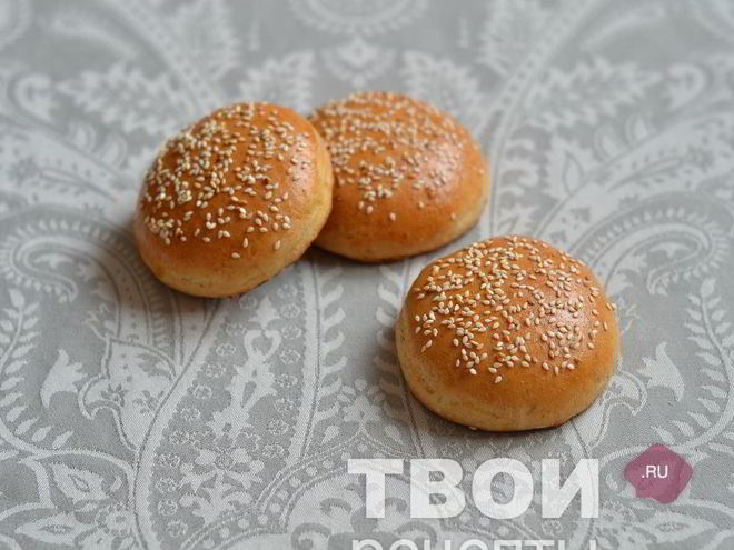 Рецепт булочек с кунжутом