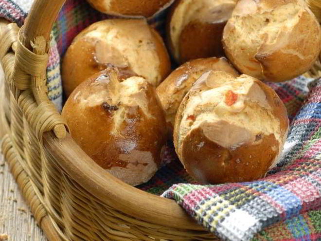 Рецепт булочек с рикоттой и сладким красным перцем