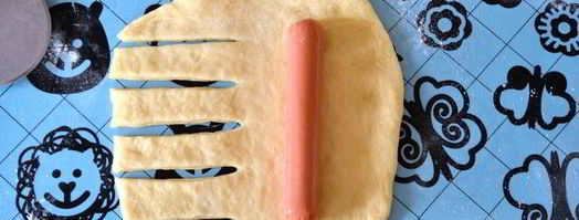 булочки с сосисками. Шаг 3