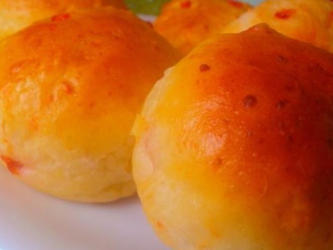 Рецепт булочек с творогом и сладким красным перцем