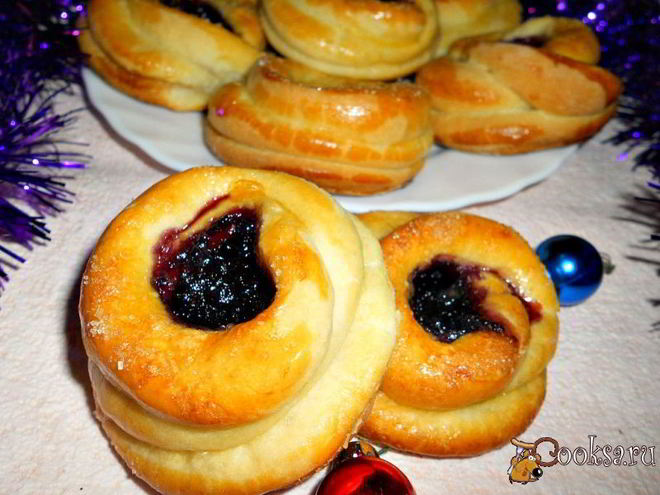 Рецепт булочек с вареньем