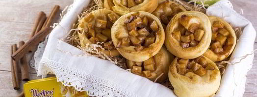 булочки с яблоками и корицей. Шаг 17