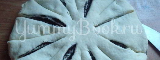 булочки снежинки. Шаг 4