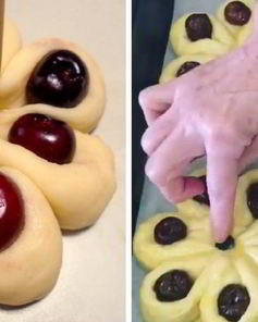 Булочки Улитки с ветчиной