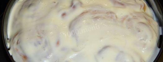 булочки в сметанной заливке. Шаг 9