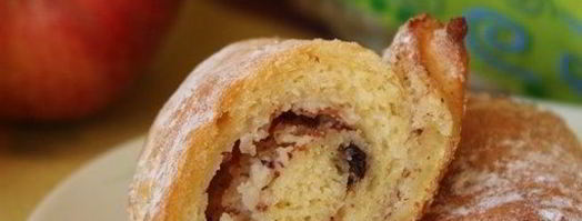 быстрые творожные круассаны с яблочно-ореховой начинкой. Шаг 6