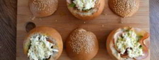 горячие булочки с яйцом и сыром. Шаг 5